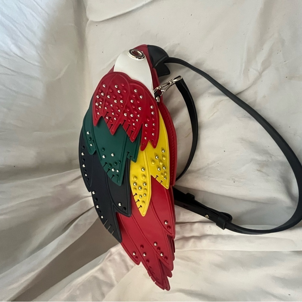 Kate Spade RIO 3D parrot italian leather crossbody SAMPLE BAG NEVER USED